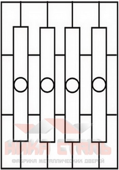 Сварная решетка на окно СР 18
