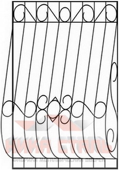 Сварная решетка на окно СР 19